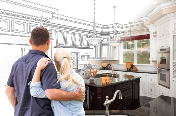 Custom kitchen cabinets installed in a Tomball home